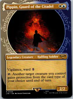 Magic The Gathering Pippin, Guard of the Citadel (Showcase) R Universes Beyond: - Image 1