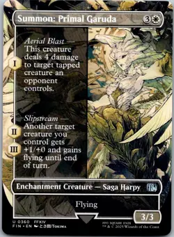 Magic The Gathering Summon: Primal Garuda (Borderless) U FINAL FANTASY 360 NM - Image 1