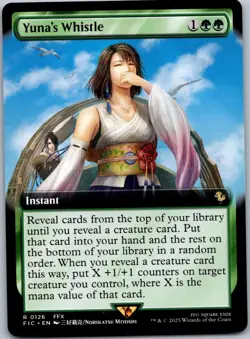 Magic The Gathering Yuna's Whistle (Extended Art) R Commander: FINAL FANTASY 126 - Image 1