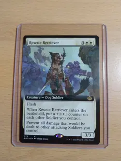 Rescue Retriever Extended Art Rare, The Brothers' War #373, MTG Magic - Image 1