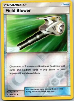Pokemon Field Blower Uncommon SM - Guardians Rising 125/145 NM Reverse Holo - Image 1