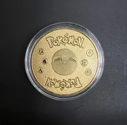 PIKACHU IN FIELD POKEMON GOLD PLATED COLLECTIBLE COIN - Image 2