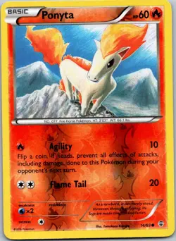 Pokemon Ponyta Common Generations 14/83 NM Reverse Holo - Image 1