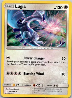 Pokemon Lugia Holo Rare SM - Team Up 131/181 NM - Image 1