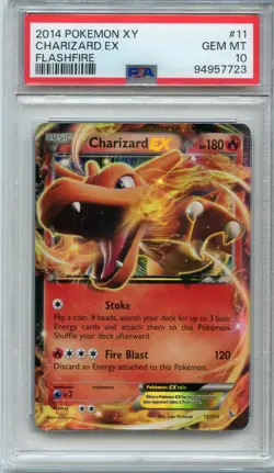 2014 Pokemon XY Flashfire #11 Charizard EX PSA 10 GEM MINT - Image 1