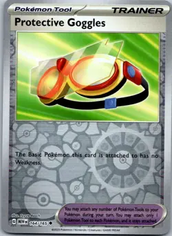 Pokemon Protective Goggles Uncommon SV: Scarlet & Violet 151 164/165 NM Reverse - Image 1