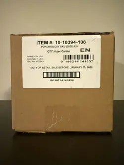 Pokemon TCG 2026 Pokemon Day Collection 6 BOX DISPLAY CASE Factory Sealed 6 ct - Image 1