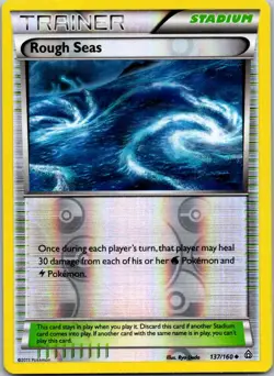 Pokemon Rough Seas Uncommon XY - Primal Clash 137/160 NM Reverse holo - Image 1