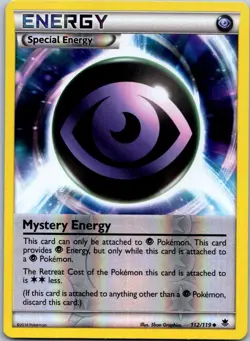 Pokemon Mystery Energy Uncommon XY - Phantom Forces 112/119 NM Reverse holo - Image 1