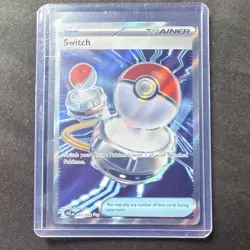 Pokemon Switch Trainer Full Art Ultra Rare Holo Me02: Phantasmal Flames 123/094 - Image 1