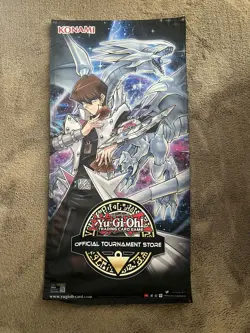 Yu-Gi-Oh! Tournament Store Wall Banner Kaiba Blue Eyes White Dragon - Image 1