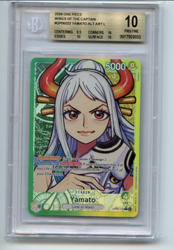 2024 One Piece Wings of the Captain YAMATO #OP06-022 Alt Art 💎 BGS 10 Pristine - Image 1