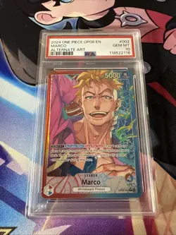 Marco Alt Art Leader OP08-002 One piece TCG Two Legends English PSA 10 - Image 1