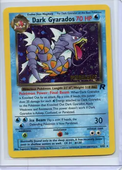 Dark Gyarados 8/82 Holo Team Rocket Prerelease Promo Pokemon Card - Image 1