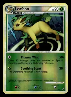 Leafeon 13/95 Reverse Holo Call of Legends Pokemon Card - Image 1