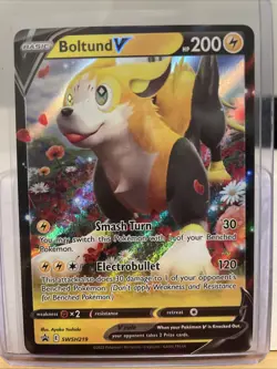 Boltund V - Black Star Promo SWSH219 Sword Shield Pokemon Card NM - Image 1