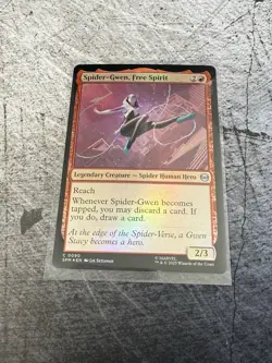 Magic the Gathering Spider-Gwen, Free Spirit Foil, - 0090 - Mint - Image 1