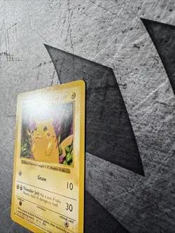 Pikachu Red Cheeks Shadowless 58/102 Base Set 1999 Pokemon TCG Card LP - Image 2