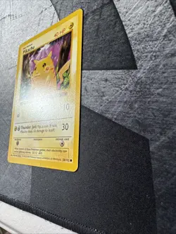 Pikachu Red Cheeks Shadowless 58/102 Base Set 1999 Pokemon TCG Card LP - Image 3