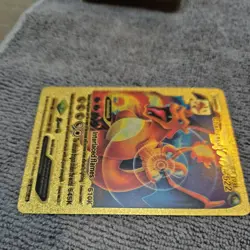 Pokemon Gold Foil Fan Art Card CHARIZARD V 522HP SRL07-03 - Image 3