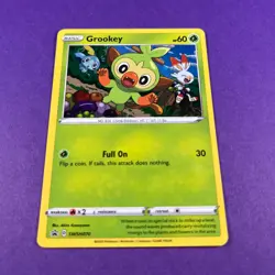 Grookey SWSH070 Black Star Promo Sword Shield Holo Rare Pokemon Card - Image 1