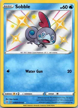 Pokemon Sobble (SV025/122) SWSH - Shiny Vault NM HOLO - Image 1