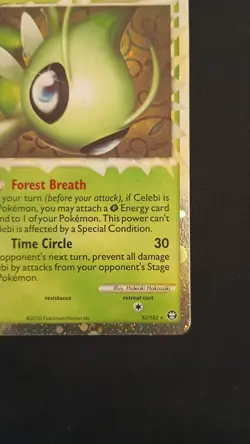 Pokemon Celebi Prime 92/102 HS Triumphant Card - Image 5
