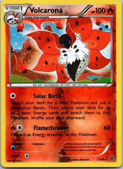 Volcarona - 17/98 - Holo Rare - Reverse Holo Pokemon XY Ancient Origins M/NM - Image 1