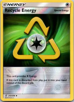 Pokemon TCG Recycle Energy 212/236 Sm-Unified Minds Reverse Holo - Image 1