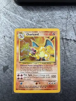 2000 Pokemon TCG Charizard 4/130 Base Set 2 Holo Rare HP WOTC - Image 1
