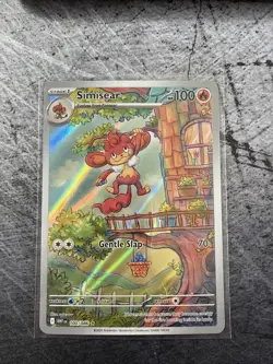 Simisear 100/086 Sv: White Flare Illustration Rare Holo Pokemon TCG Near Mint - Image 1