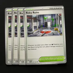 4x Risky Ruins 127/132 x4 - Mega Evolutions - Pokemon TCG - Playset - Image 1