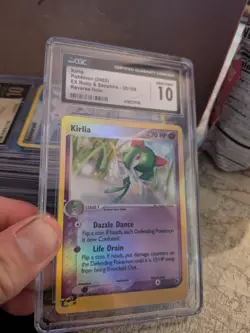 TOP POP 5) CGC 10 GEM MINT Kirlia 35/109 Ruby and Sapphire Pokemon Reverse Holo - Image 2