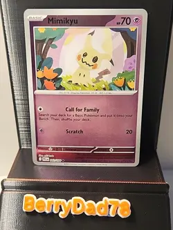 Mimikyu 042/094 Me02: Phantasmal Flames Reverse Holo Pokemon TCG NM - Image 1