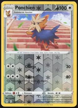 Carte Pokemon Ponchien 134/203 Reverse Evolution Celeste Francais - Image 1