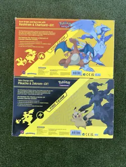 Pokemon GX Premium Collection Box Tag Team Reshiram & Charizard Pikachu & Zekrom - Image 2