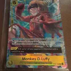 Monkey D. Luffy OP07-109 SR Illustration Box Vol 3 One Piece Promo Sealed - Image 3