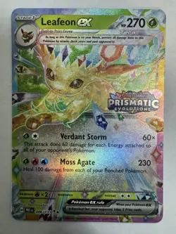 🔥Leafeon ex 006/131 Prismatic Evolutions Pokemon Card Stamped Promo - Image 1