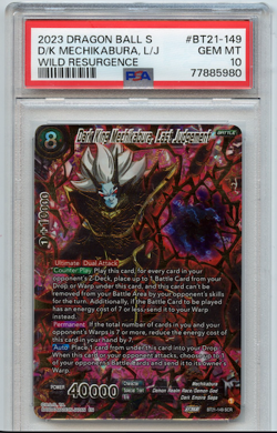 Dark King Mechikabura Last Judgement TCG Dragon Ball Super Card BT21-149 PSA 10 - Image 1