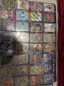 Pokemon cards full art and EX a lot of good hits brand new with sleeves A huge - Image 1