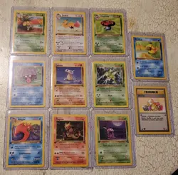 (11) 1999 Pokemon Fossil/Jungle 1st Edition Cards - Image 1