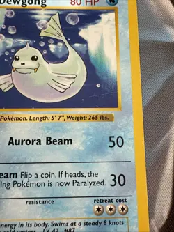 Dewgong 25/102 Base Set (Shadowless) Regular Pokemon TCG Card - Image 2