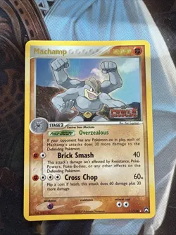Machamp 11/108 EX Power Keepers Reverse Holo Stamped Pokemon Card NM - Image 1