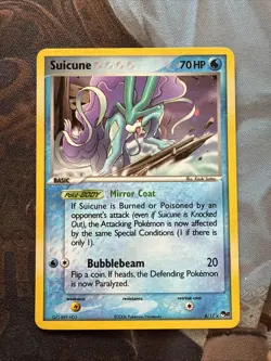 Suicune 4/17 Pop Series 2 Holo Foil Pokemon Card 2006 LP - Image 1