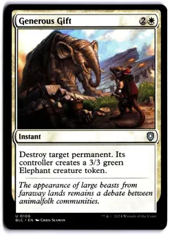 Generous Gift NM BLC Commander: Bloomburrow MTG - Image 1