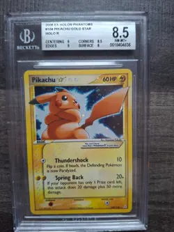 pokemon Pikachu goldstar | BGS 8,5 | English 2006 EX Holon Phantoms - Image 1