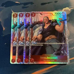 One Piece Benn.Beckman OP09-009 SR Playset x4 Emperors in the new world NM - Image 1