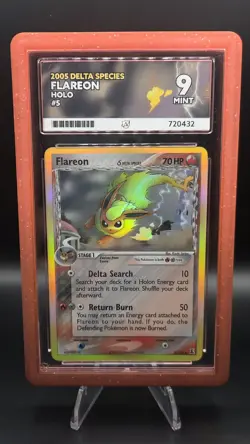 Flareon 5/113 — ACE 9 (MINT) — EX Delta Species — Holo Rare Vintage Pokemon Card - Image 1