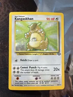 Kangaskhan 5/64 WOTC Jungle Set Holo Rare Pokemon Card LP - Great Condition! - Image 1