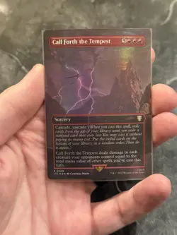 Call Forth the Tempest (Borderless) Commander: the Lord of the Rings: Tales *F* - Image 1